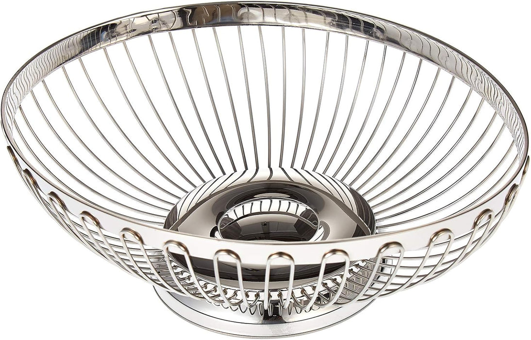Stainless Steel Oval Fruit/Bread Basket 24.5 X 18 X 7.8cm