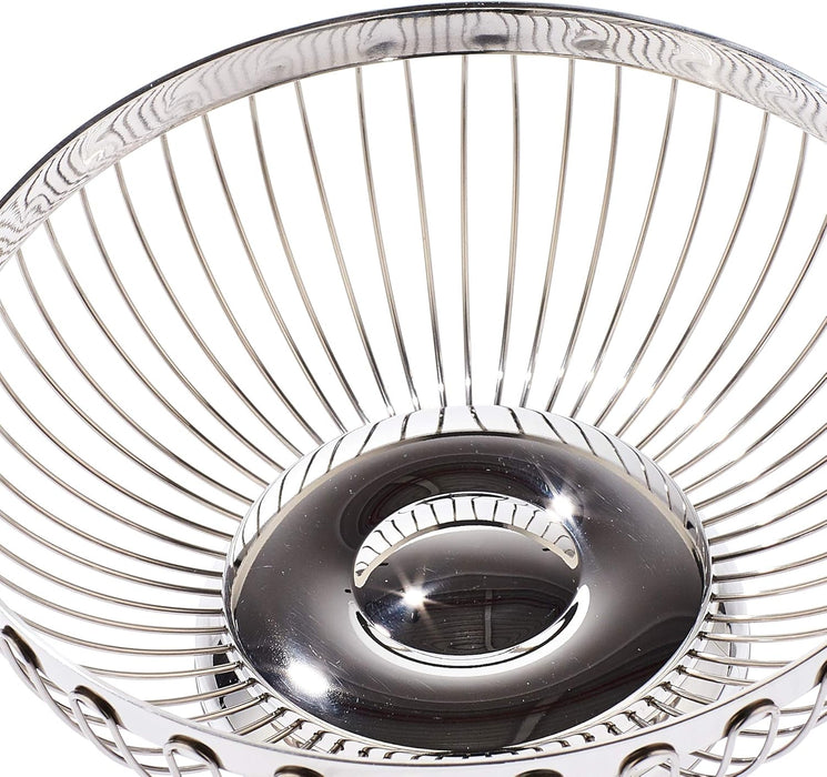 Stainless Steel Round Fruit/Bread Basket 20 X 8cm