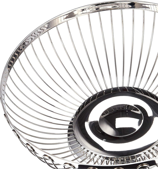 Stainless Steel Round Fruit/Bread Basket 25x9cm