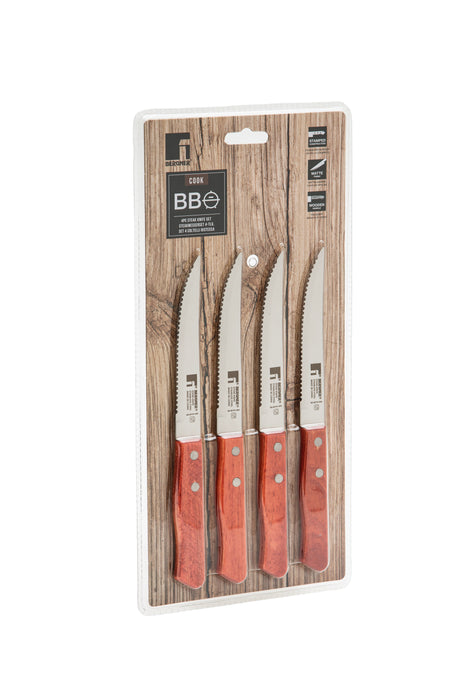 Bbq Cook Stainless Steel 4pc Steak Knife Set