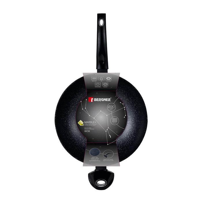 Orion Forged Aluminum Wok Without Lid 30x8.5cm With Induction Bottom