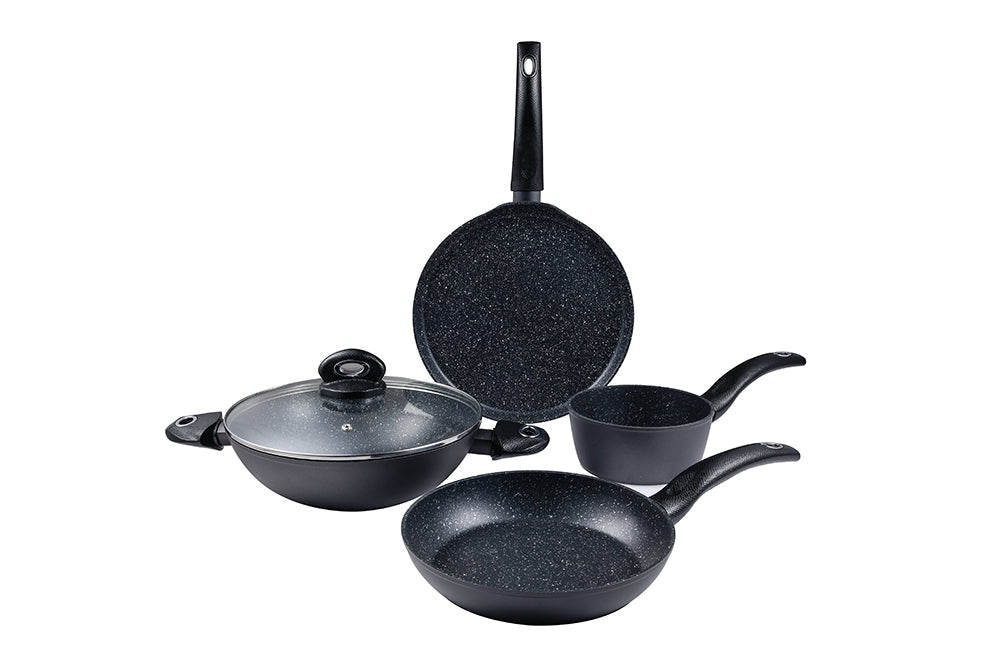 Orion Forged Aluminum 5pcs Cookware Set With Induction Bottom