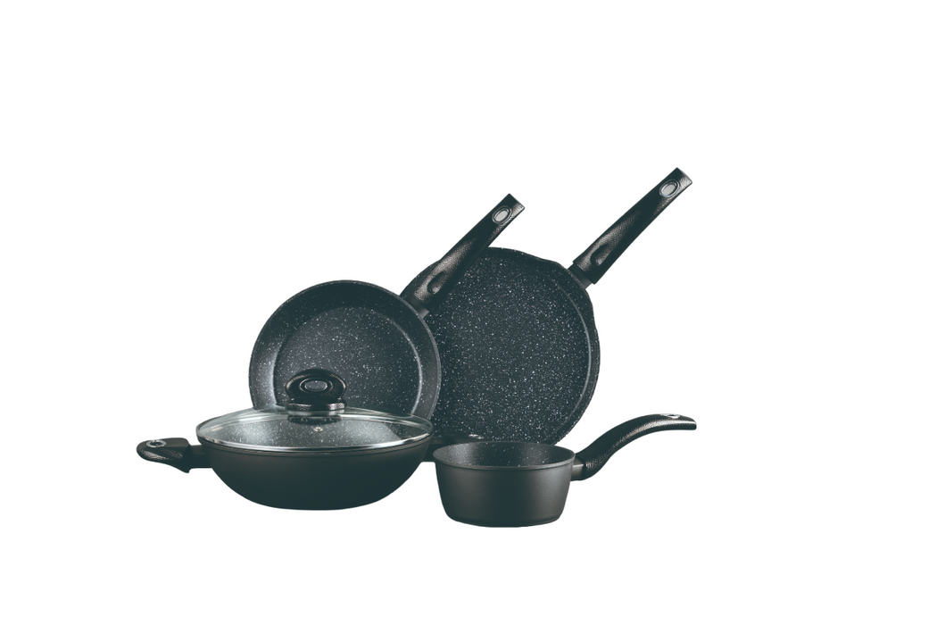 Orion Forged Aluminum 5pcs Cookware Set With Induction Bottom