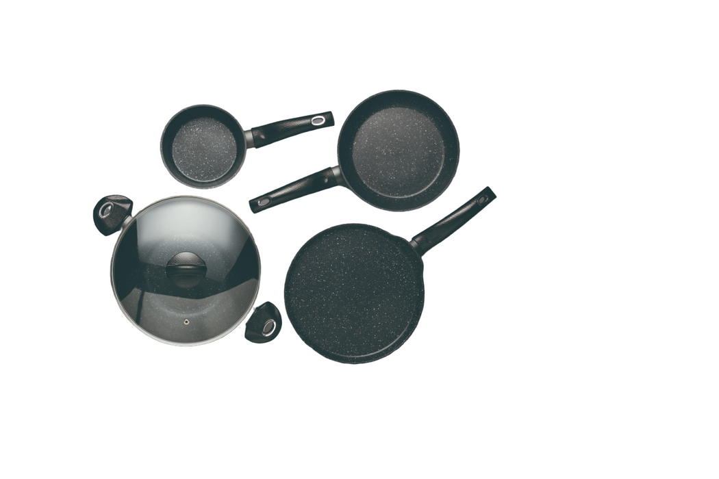 Orion Forged Aluminum 5pcs Cookware Set With Induction Bottom