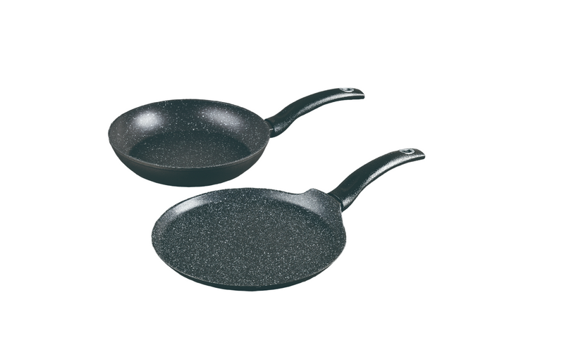 BERGNER ORION 2PCS FORGED ALUMINUM COOKWARE SET, INDUCTION BOTTOM, GREY COLOR, BG30068GY