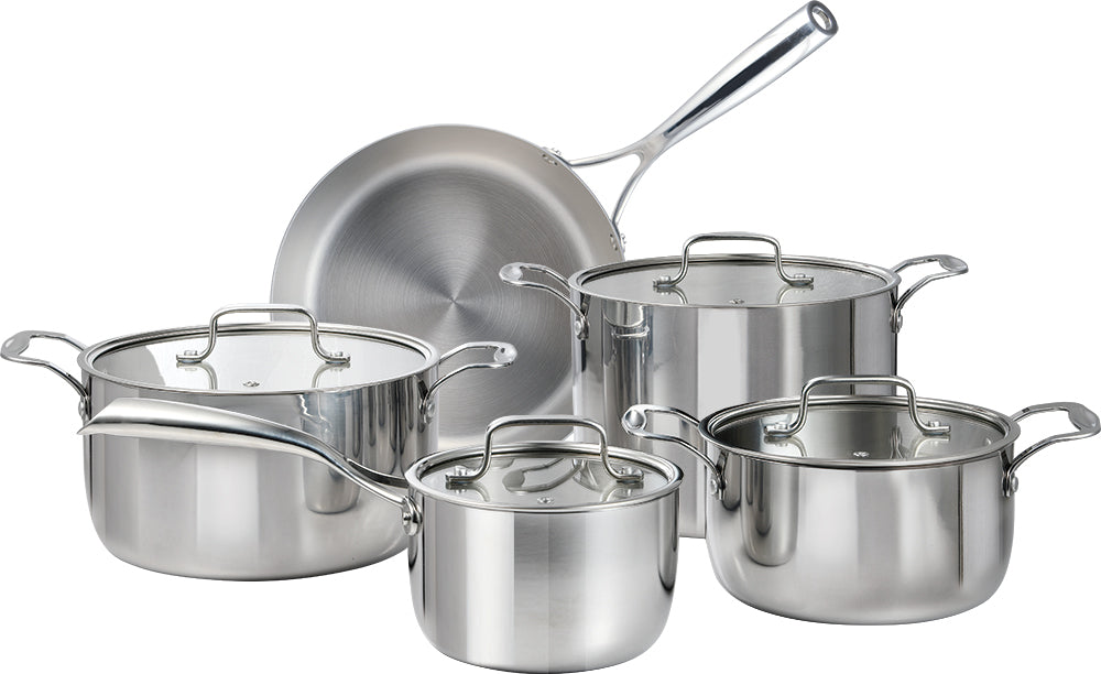 Glamour Triply Stainless Steel 9pcs Cookware Set With Induction Bottom