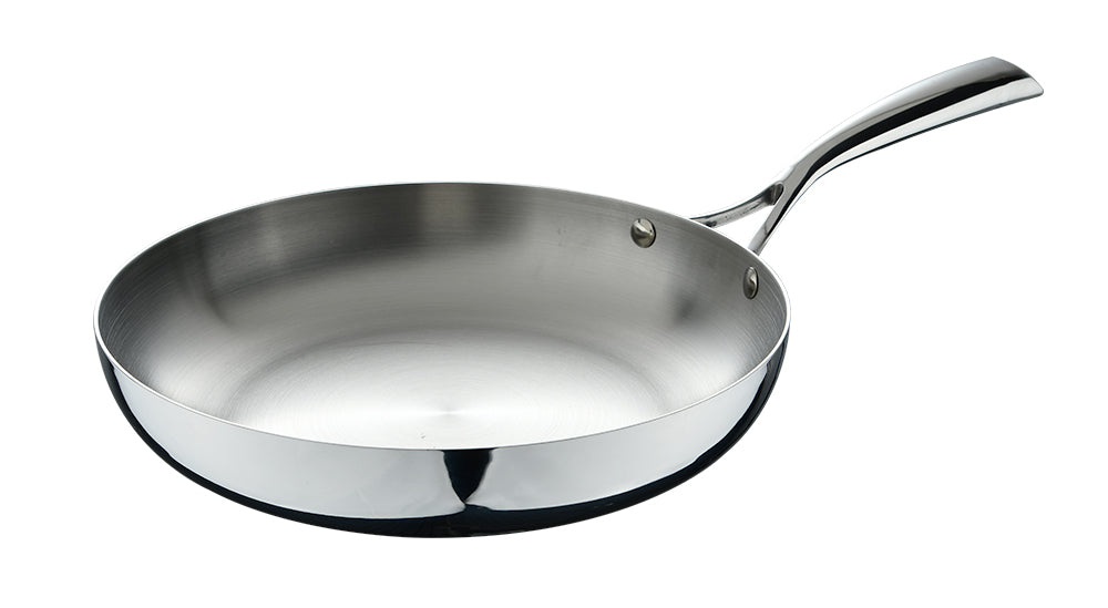Glamour Triply Stainless Steel Frypan 30x5.5cm With Induction Bottom