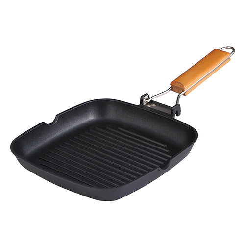 BERGNER INBLACK CAST ALUMINIUM GRILL PAN WITH INDUCTION BOTTOM 24 CM