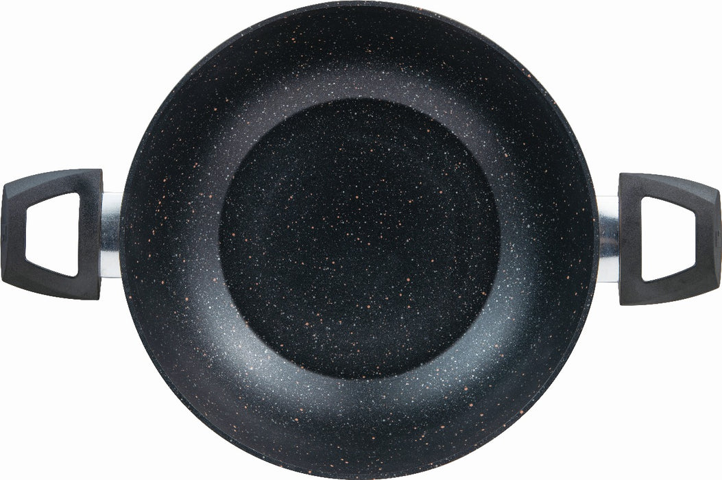 Ultra Forged Aluminum Kadai+ Lid 28x8cm With Induction Bottom