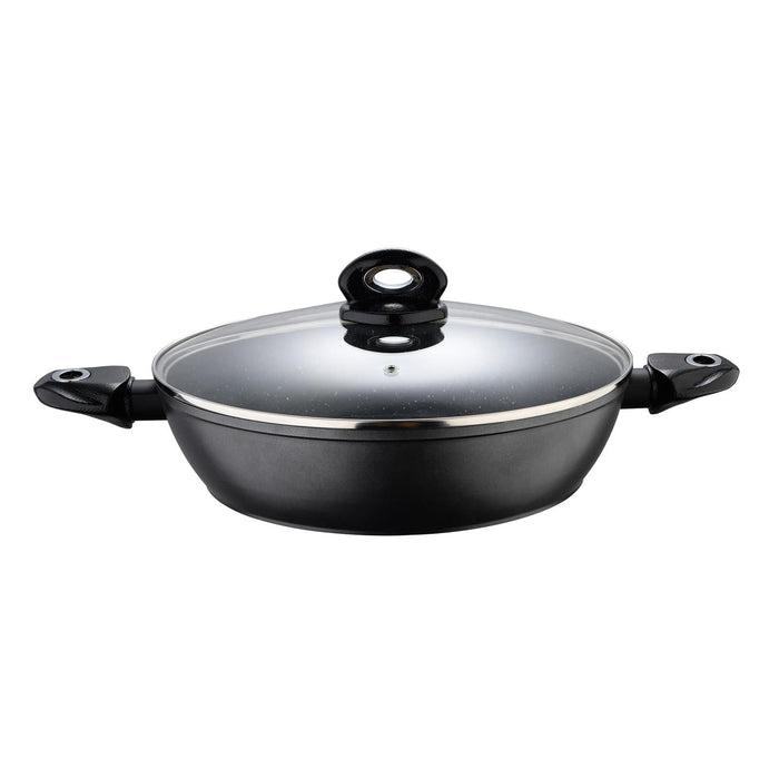 Orion Forged Aluminum Shallow Pot With Lid 32cm With Induction Bottom