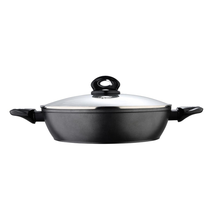 Orion Forged Aluminum Shallow Pot With Lid 32cm With Induction Bottom
