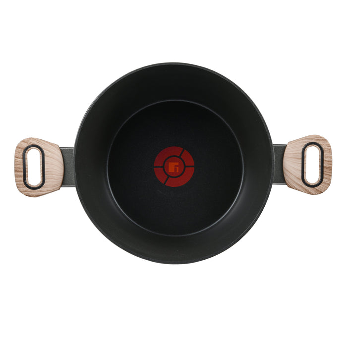 Ultimate Tx Forged Aluminum Casserole 24cm With Induction Bottom And Heat Dot