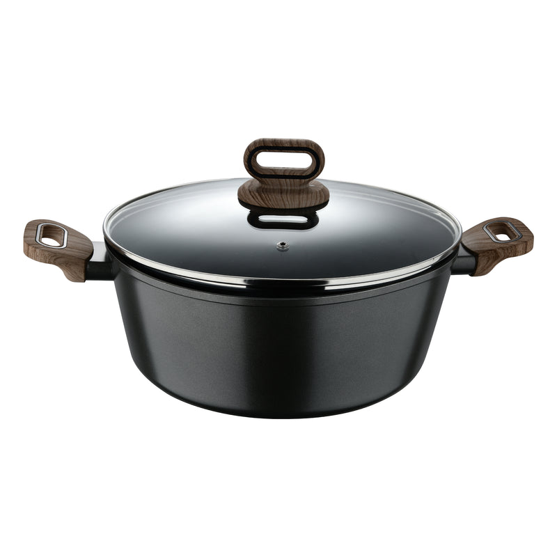 BERGNER ULTIMATE TX FORGED ALUMINUM CASSEROLE + LID 30 CM WITH HEATDOT TECHNOLOGY, INDUCTION BOTTOM, GREY COLOR, BG36174GY