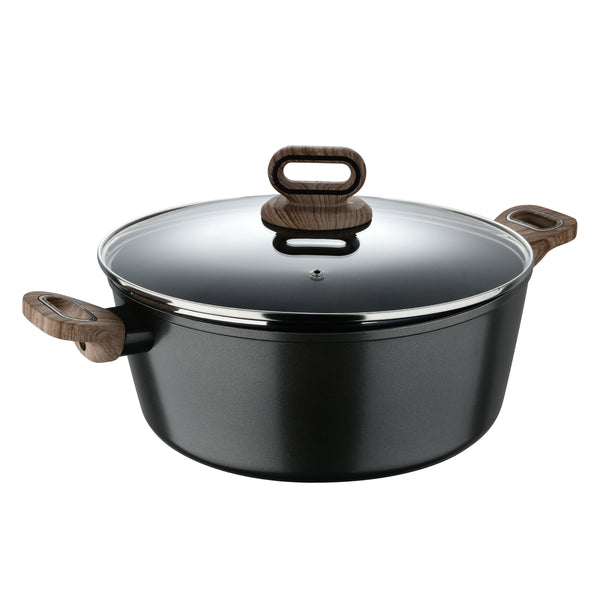 BERGNER ULTIMATE TX FORGED ALUMINUM CASSEROLE + LID 30 CM WITH HEATDOT TECHNOLOGY, INDUCTION BOTTOM, GREY COLOR, BG36174GY