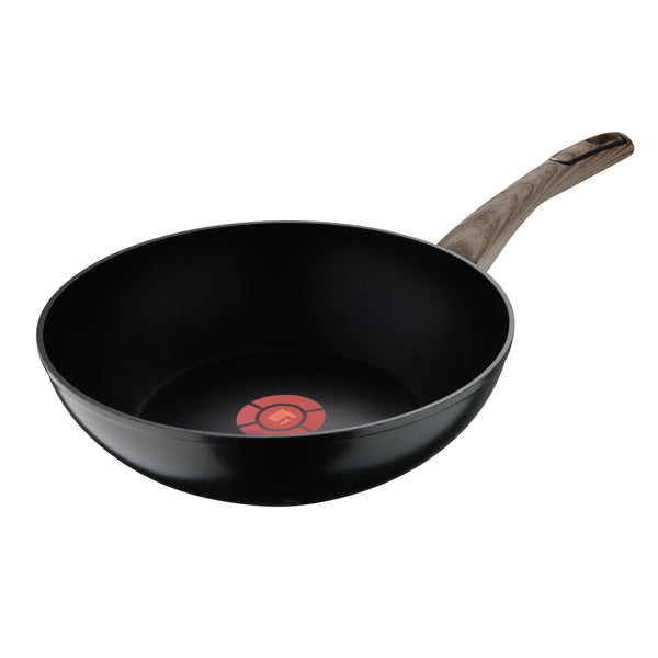 BERGNER ULTIMATE TX FORGED ALUMINUM WOK 28 CM WITH HEATDOT TECHNOLOGY, INDUCTION BOTTOM, GREY COLOR, BG36178GY