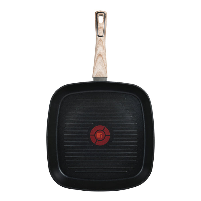 Ultimate Tx Forged Aluminum Grill Pan 28cm With Induction Bottom And Heat Dot