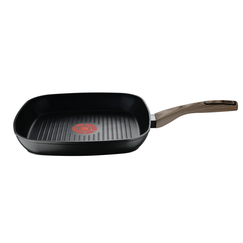 BERGNER ULTIMATE TX FORGED ALUMINUM GRILL PAN 28 CM WITH HEATDOT TECHNOLOGY, INDUCTION BOTTOM, GREY COLOR, BG36180GY