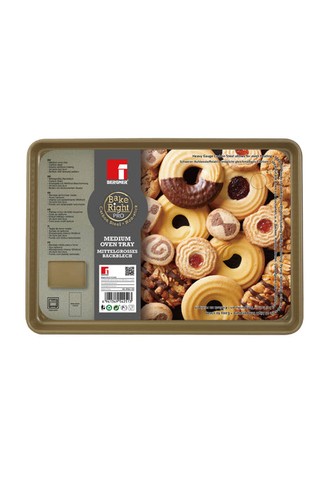 Bakeright Pro Carbon Steel Rectangle Medium Oven Tray 34.3cm