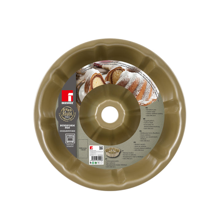 Bakeright Pro Carbon Steel Bundform Pan 24x8cm