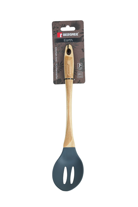 Earth Slotted Spoon 35cm Bamboo Handle