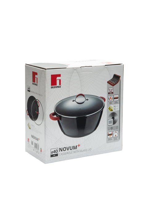 Novum+ Cast Aluminum Casserole 40x17.5cm With Induction Bottom