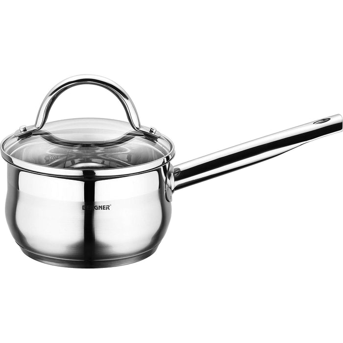 Gourmet Stainless Steel Saucepan With Lid 18cm/2.1literer With Induction Bottom