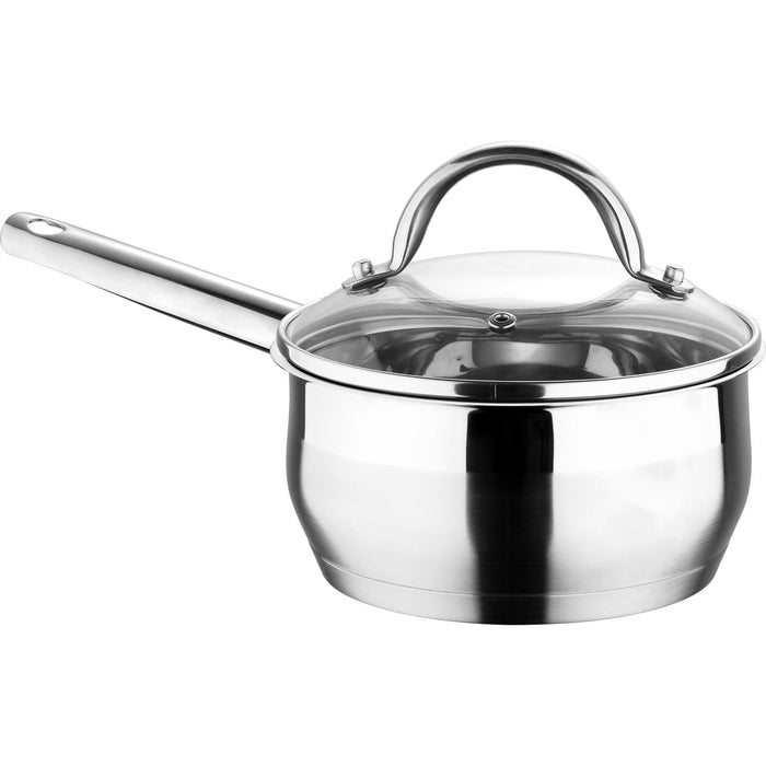 Gourmet Stainless Steel Saucepan With Lid 18cm/2.1literer With Induction Bottom