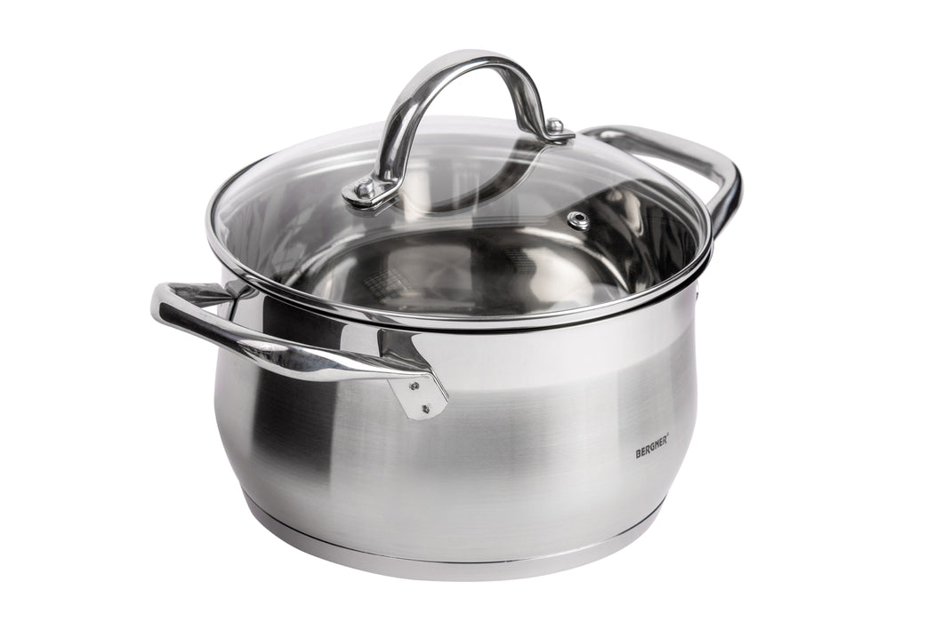 Gourmet Stainless Steel Casserole 20x11.50cm/3.5literer With Induction Bottom