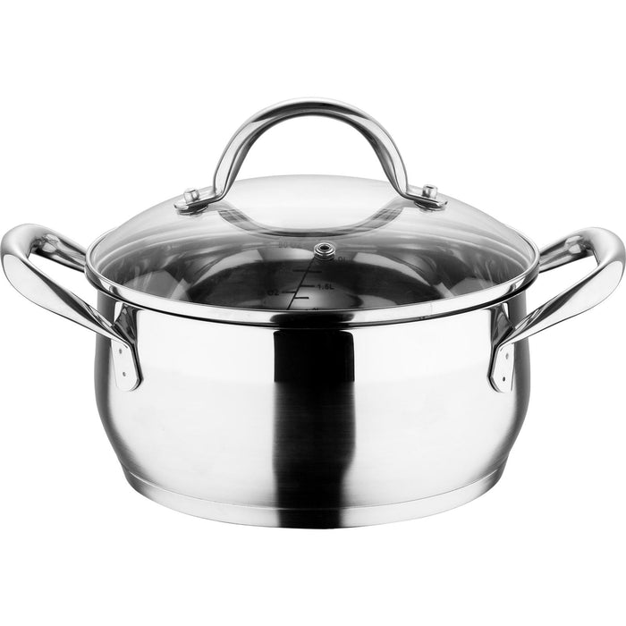 Gourmet Stainless Steel Casserole 20cm/3literer With Induction Bottom