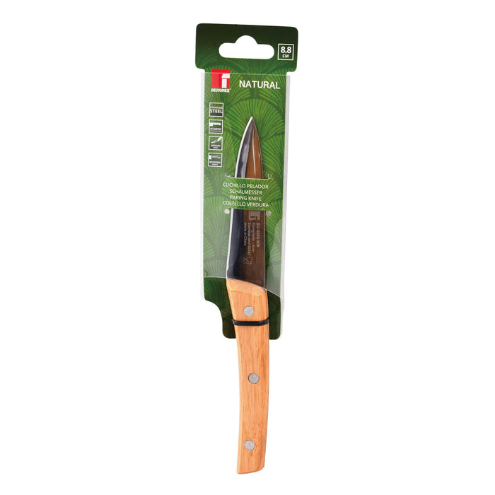 Nature Stainless Steel Paring Knife 8.75cm Wooden Handle