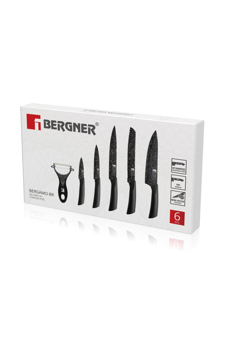 Bergamo Stainless Steel 6pc Knife Set