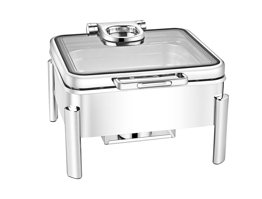 Chafing Dish Square 6l Lid Roll Top