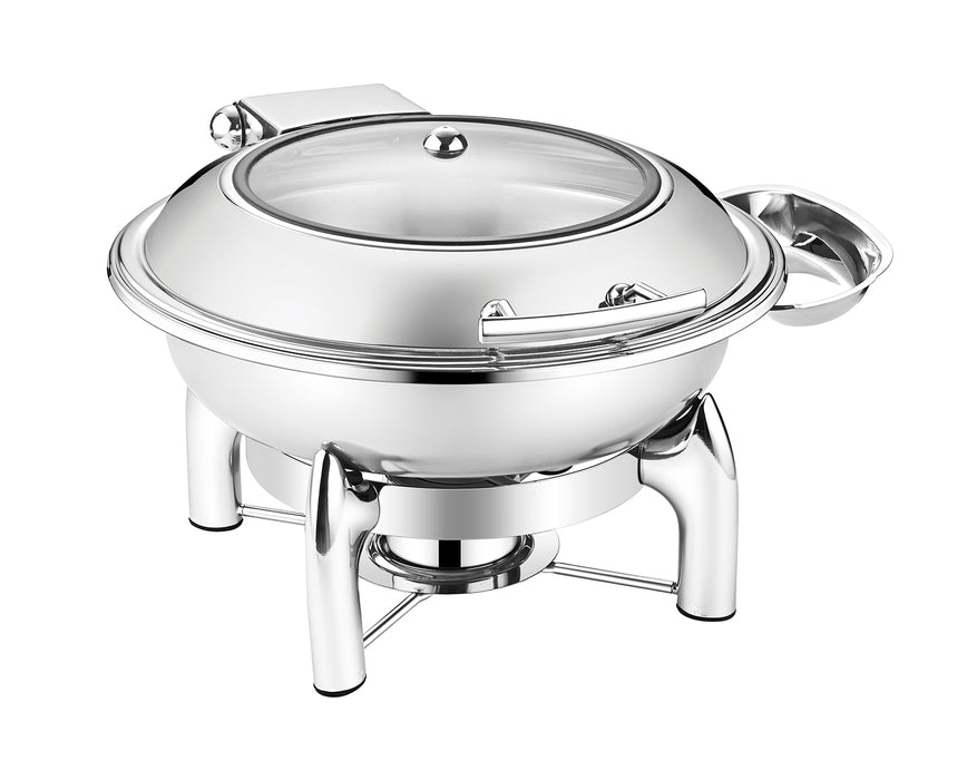 Chafing Dish Round 6l Lid/Roll Top