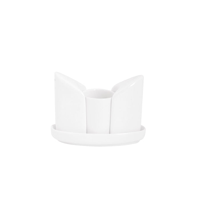 Porcelain 4pc Salt N Pepper Shaker And Toothpick Set