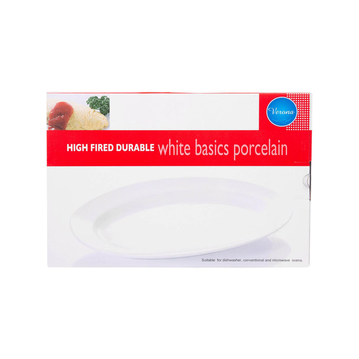 Porcelain Deep Oval Plate 35cm