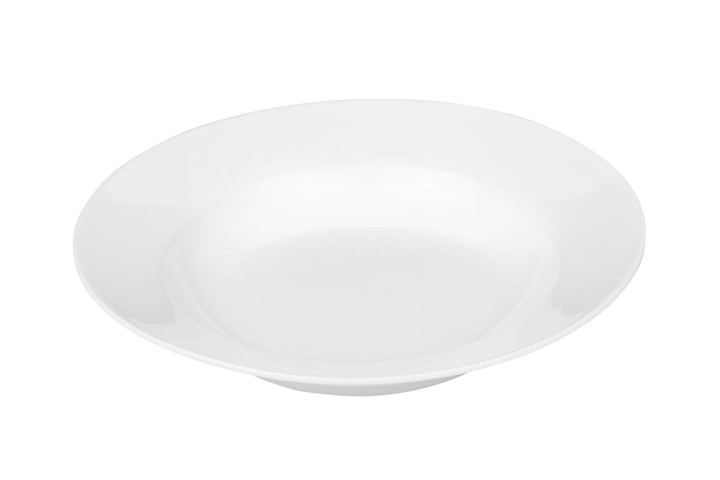 Porcelain 6pc White Soup Plate Set 23cm