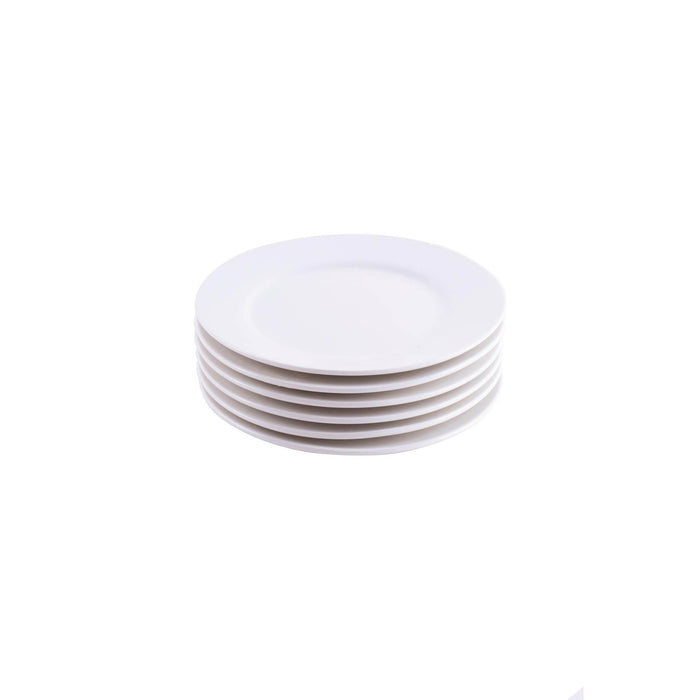 Porcelain 6pc Dessert Plate Set 8 Inch