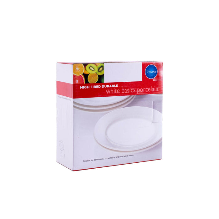 Porcelain 6pc Dinner Plate Set 10 Inch