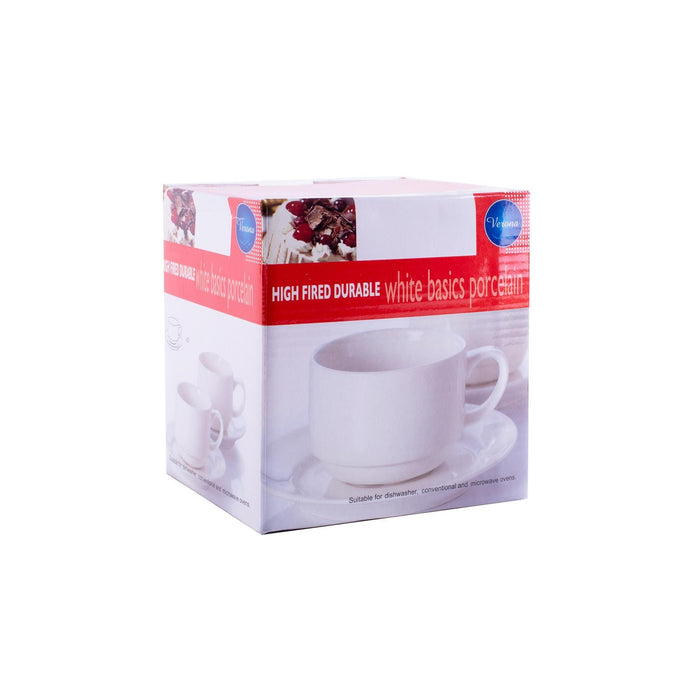 Porcelain 2pc Cup N Saucer Set 22cl
