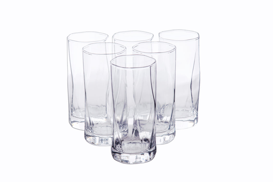 Exquisite Cube 6pc Glass Tumbler Set Set 35cl