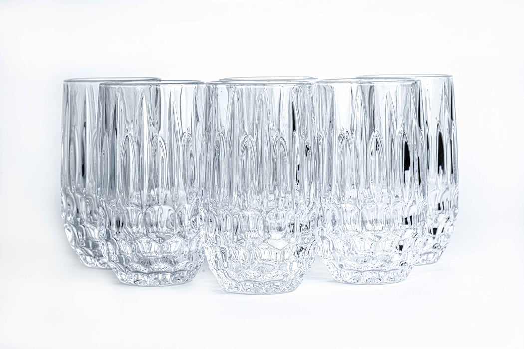 Flora 6pc Glass H/B Tumbler Set 35cl