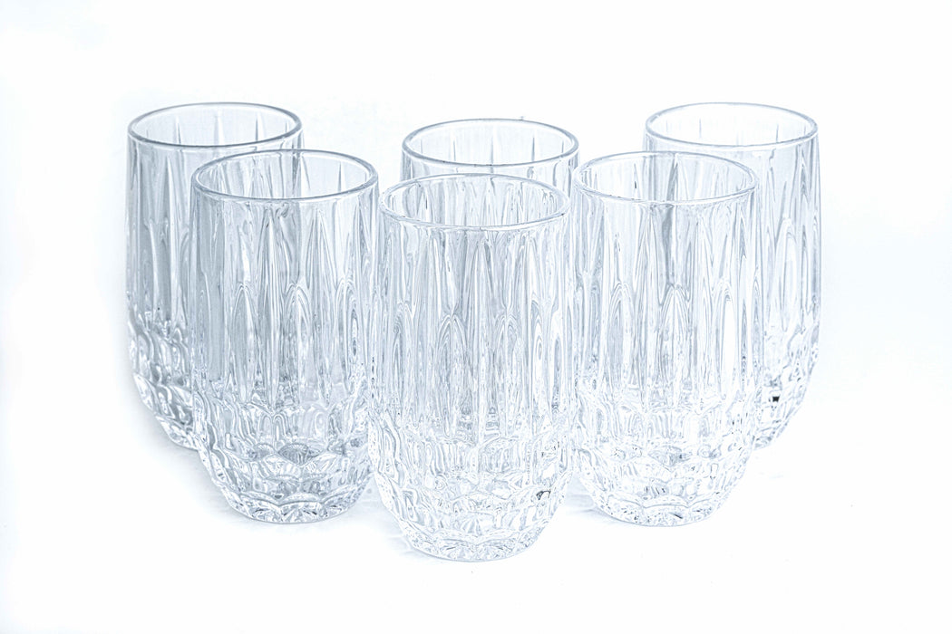 Flora 6pc Glass H/B Tumbler Set 35cl