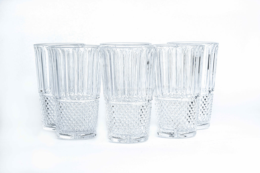 Diamond 6pc Glass H/B Tumbler Set 38cl