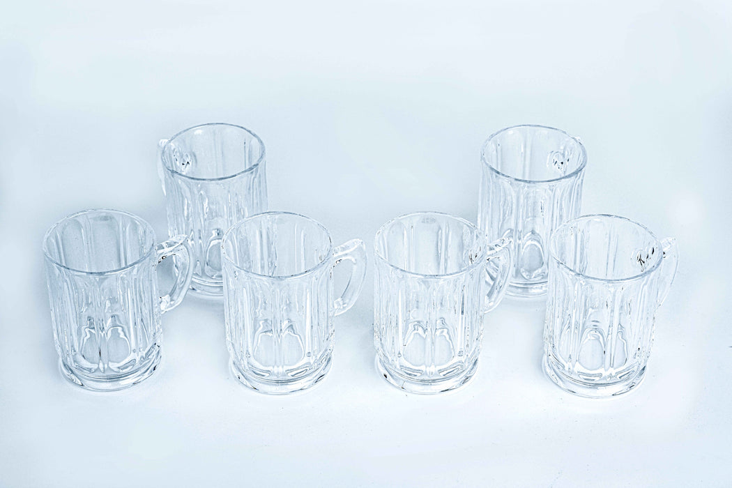 Rock 6pc Glass Tea Cup Set 12cl