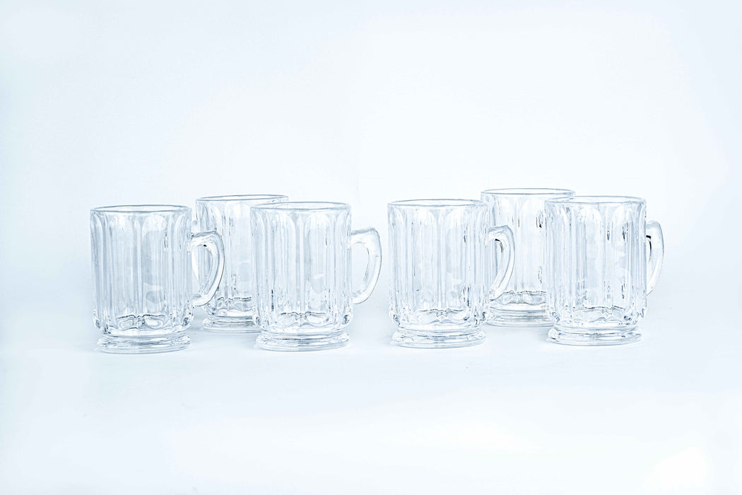 Rock 6pc Glass Tea Cup Set 12cl