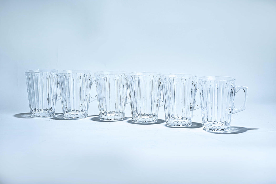 Harmony 6pc Glass Tea Cup Set 11cl