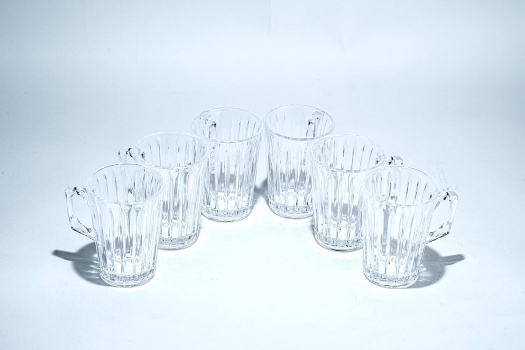Harmony 6pc Glass Tea Cup Set 11cl