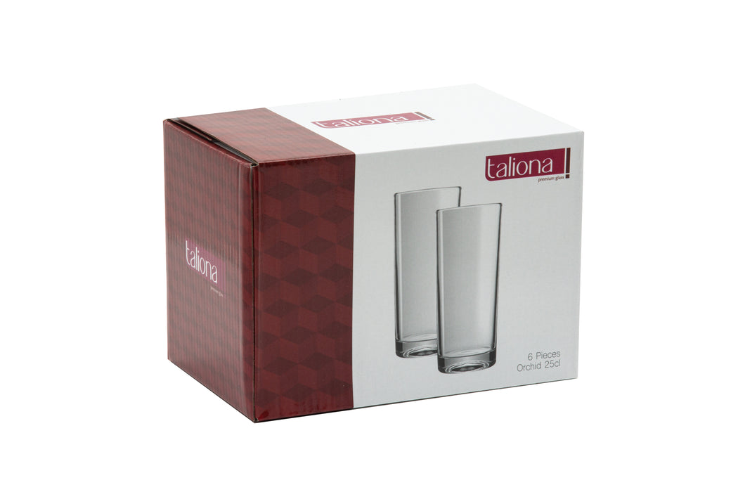 Orchid 6pc Glass H/B Tumbler Set 25cl