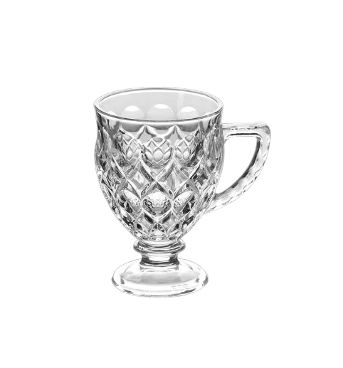 Angelica 6pc Glass Tea Cup Set 16cl