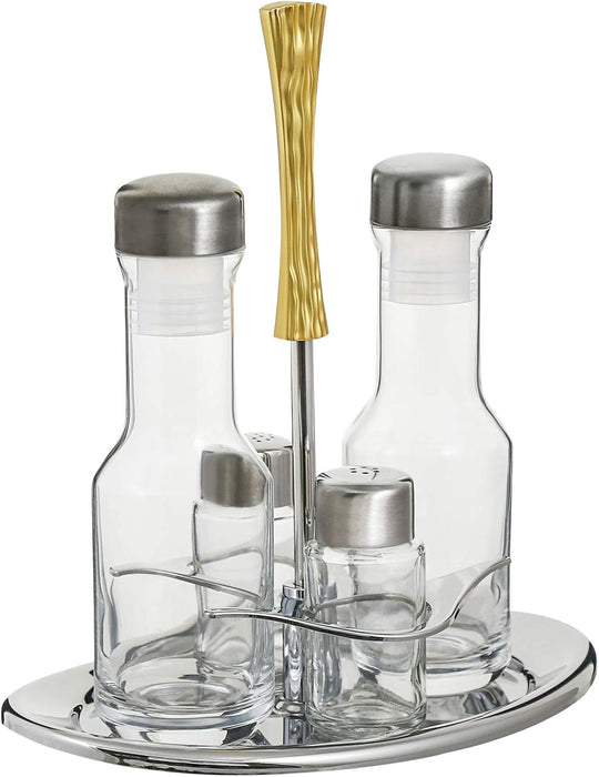 Onda Gold Salt & Pepper, Oil & Vinegar Set